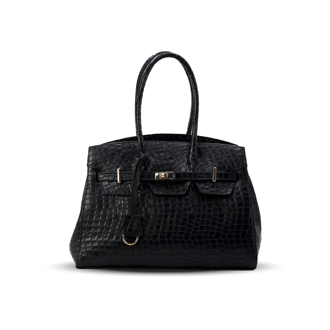 Bolsa Jane Croco Negro UW101