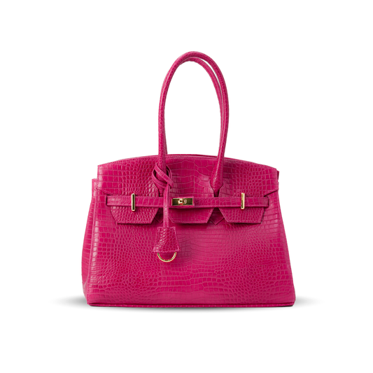Bolsa Jane Croco Fucsia UW104
