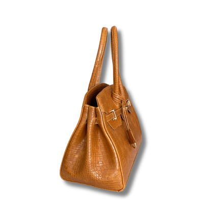 Bolsa Jane Croco Camel UW115