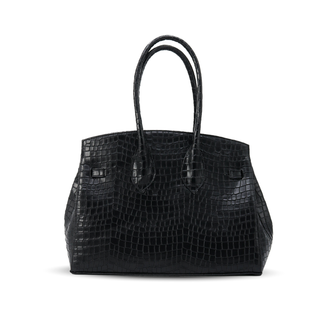 Bolsa Jane Croco Negro UW101
