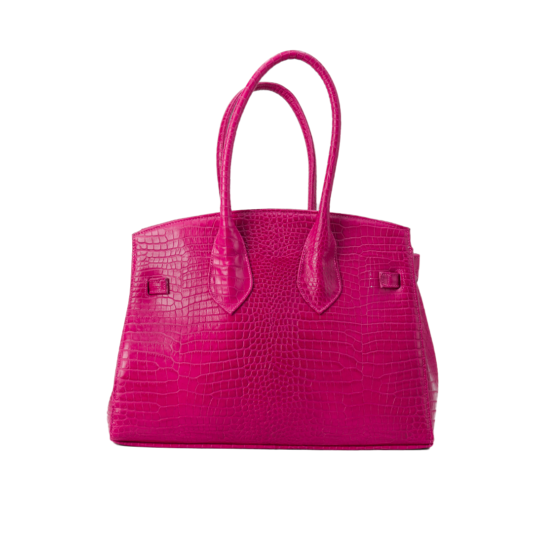 Bolsa Jane Croco Fucsia UW104