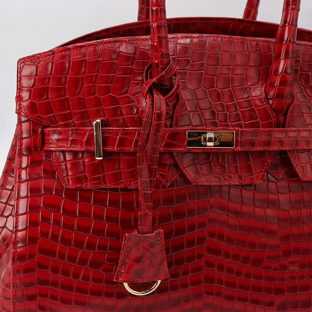 Bolsa Jane Croco Rojo UW102