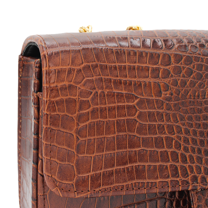 Bolsa Sedona Croco Tabaco UW112