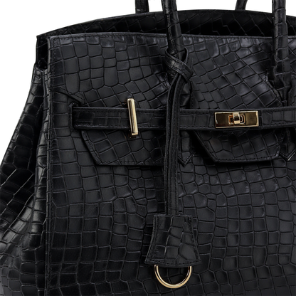 Bolsa Jane Croco Negro UW101