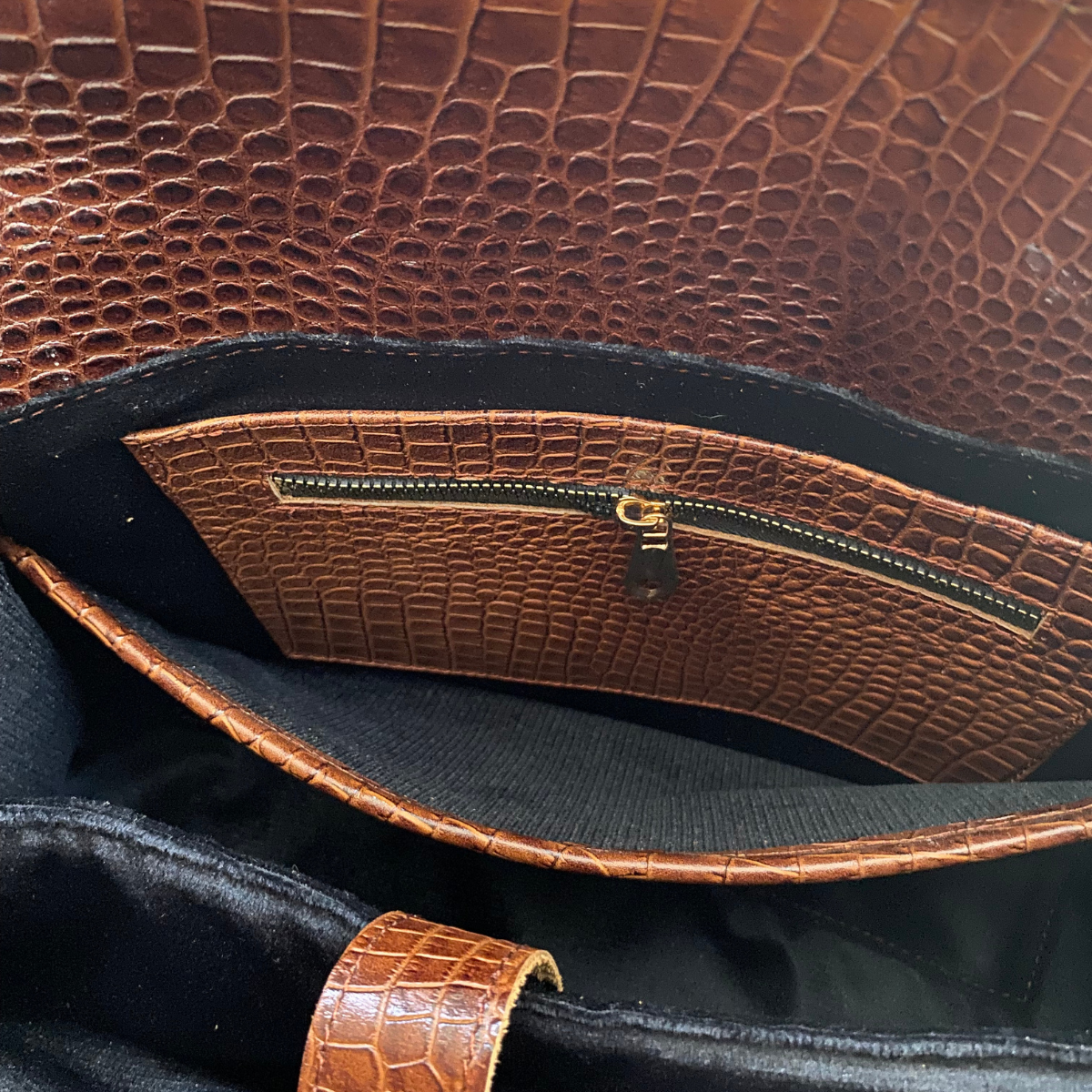 Bolsa Jane Croco Verde UW117