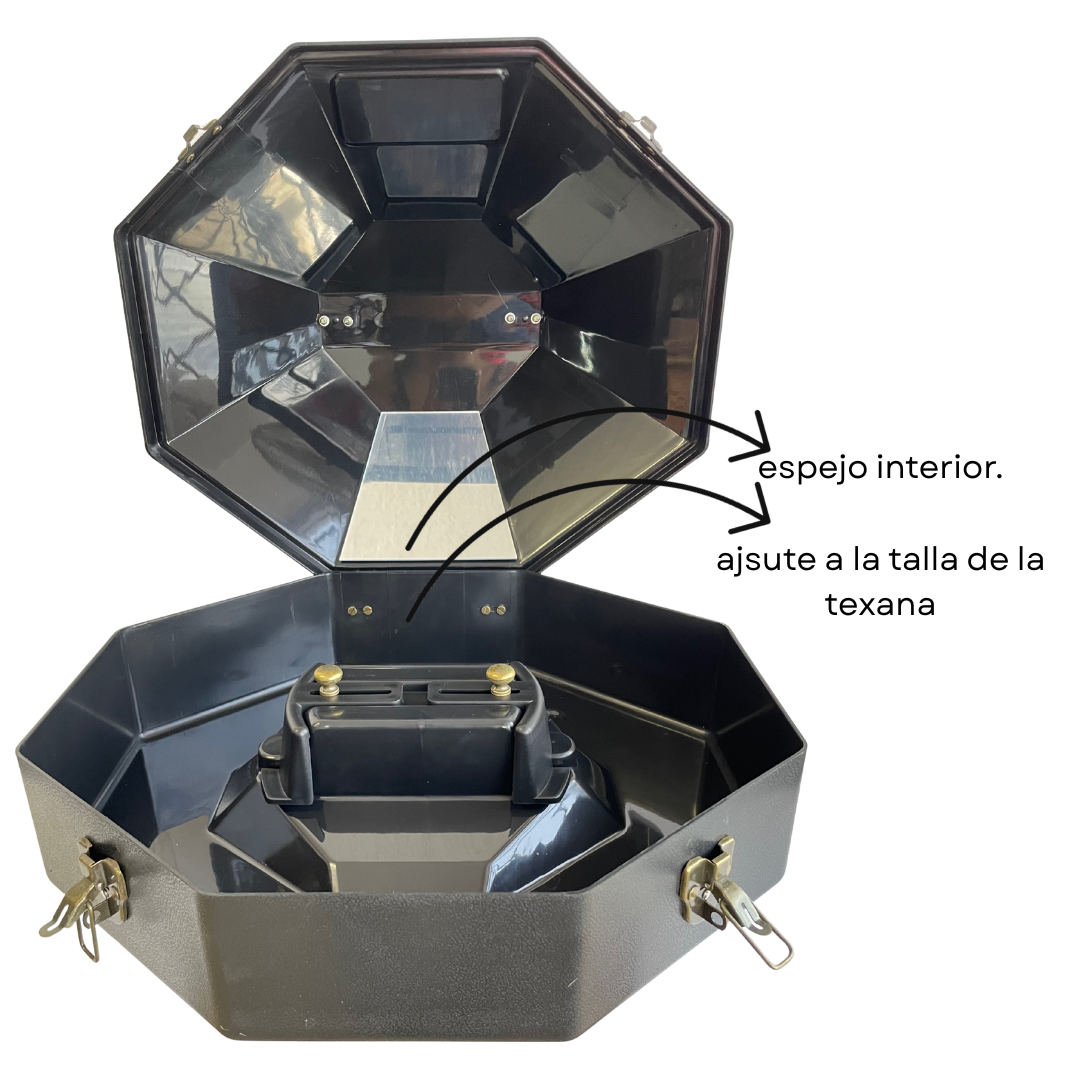Estuche rigido para sombrero negro UW604