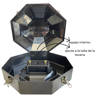 Estuche rigido para sombrero negro UW604