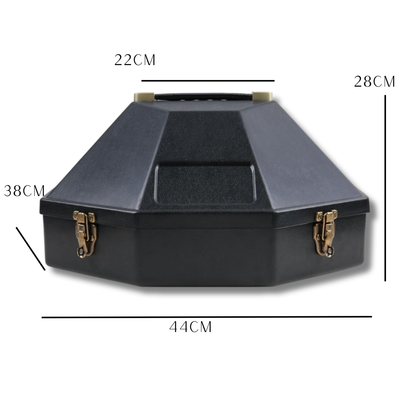 Estuche rigido para sombrero negro UW604
