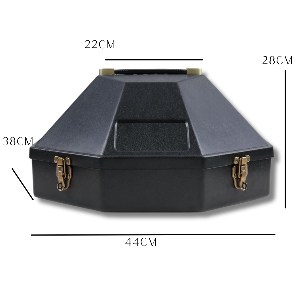 Estuche rigido para sombrero negro UW604