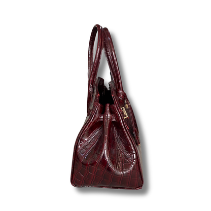 Bolsa Jane Croco Borgoña UW110