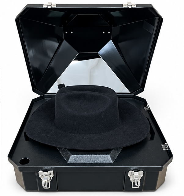 Estuche para sombrero bota y cinto. presidencial UW605
